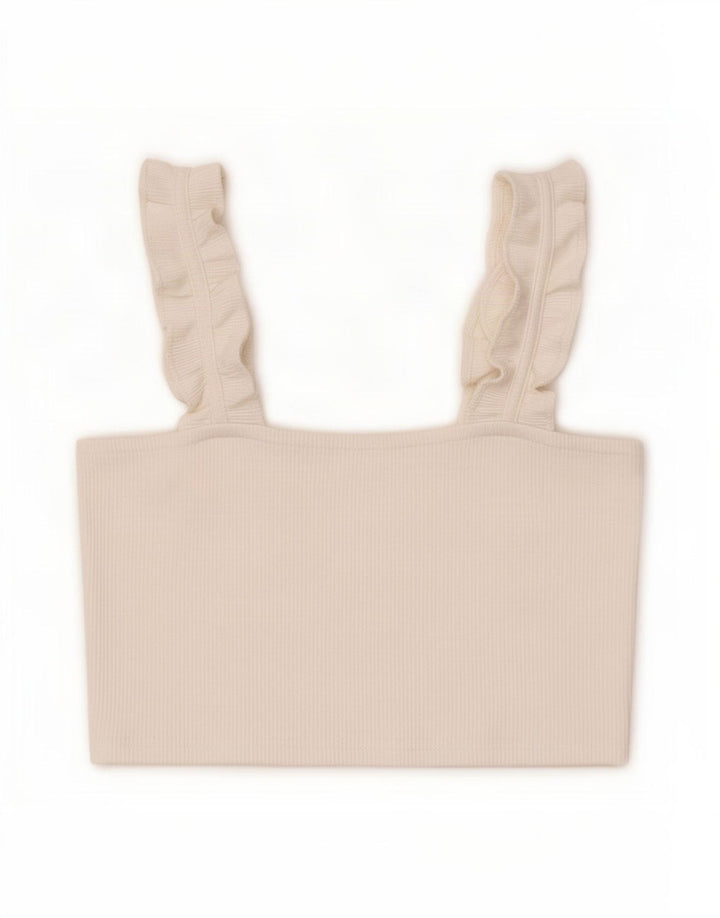 Zara Womens Crop Top UK 14 Large White