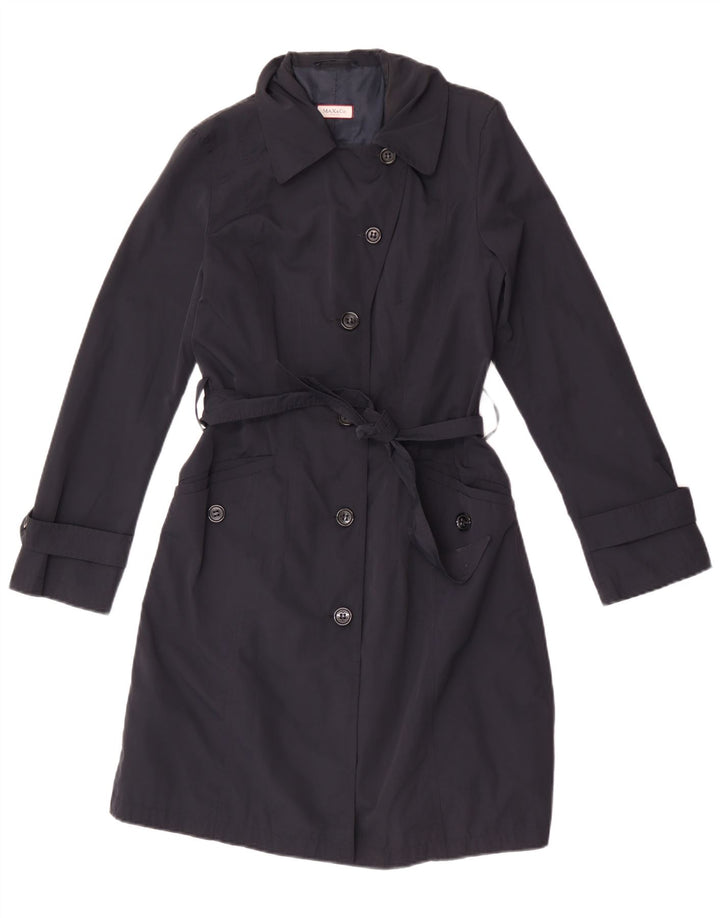 Max & Co. Γυναικεία καμπαρντίνα UK 8 Small Navy Blue Polyamide