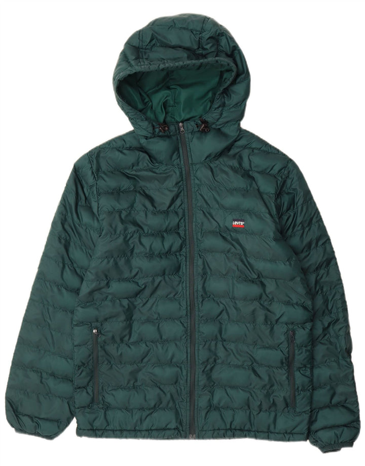 Ανδρικό μπουφάν Levi's Hooded UK 36 Small Green Polyester