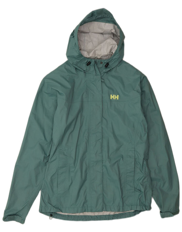 Helly Hansen Γυναικείο μπουφάν βροχής με κουκούλα UK 16 Large Green Polyamide