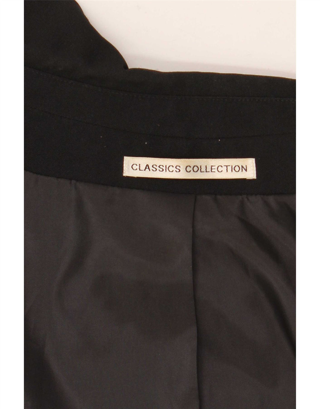 Vintage γυναικείο τζάκετ UK 16 Large Black με φερμουάρ