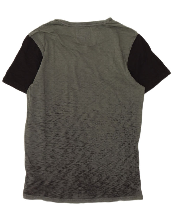 Ανδρικό γραφικό μπλουζάκι Guess Top Small Green Colourblock Βαμβακερό