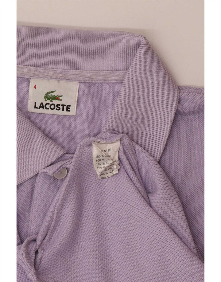 Ανδρικό πουκάμισο Polo Lacoste, Μέγεθος 4, Βαμβακερό μεσαίο μωβ