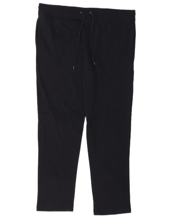 Marks & Spencer Γυναικεία φόρμα παντελόνια UK 18 XL Navy Blue Cotton