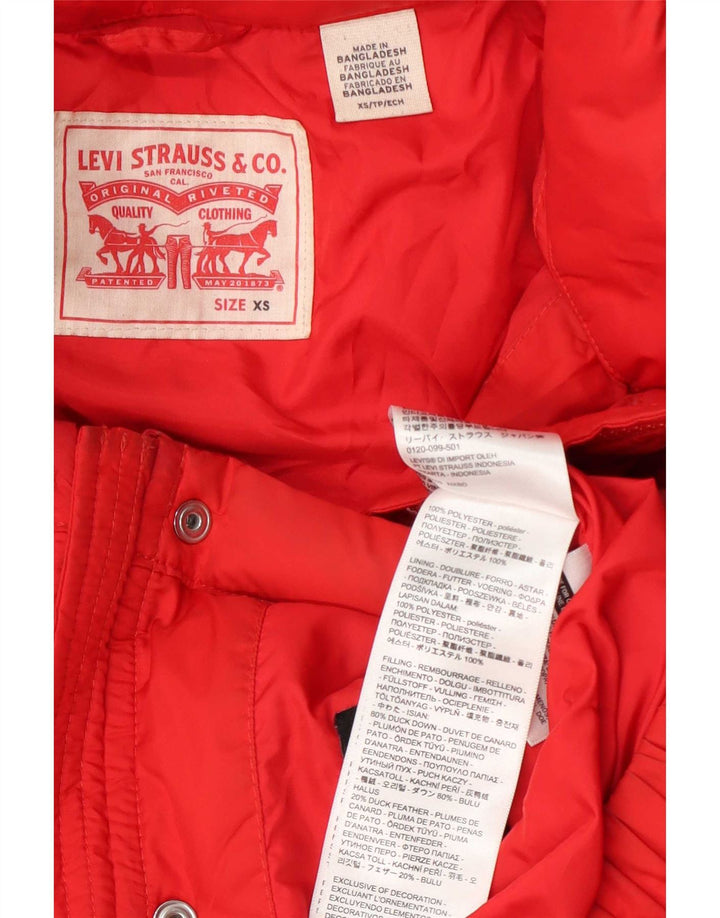 Γυναικείο Levi's Oversized padded Jacket UK 6 XS Red Polyester