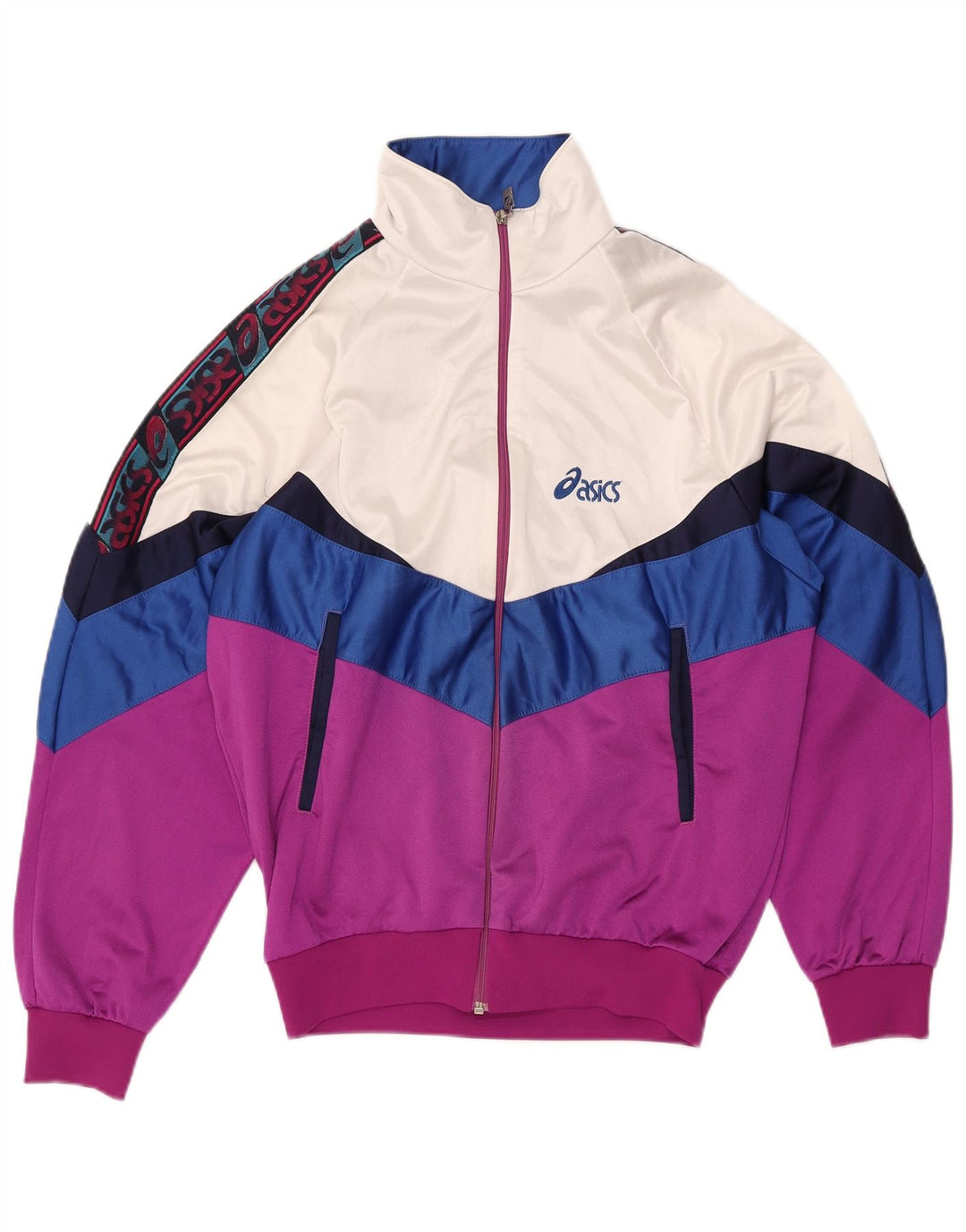 Γραφική ανδρική φόρμα Asics Small Pink Colourblock Polyamide Retro