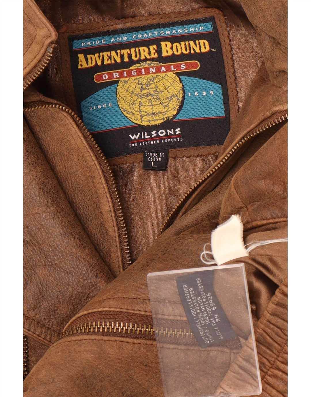 Ανδρικό Δερμάτινο Μπουφάν Wilsons UK 40 Large Brown Δερμάτινο