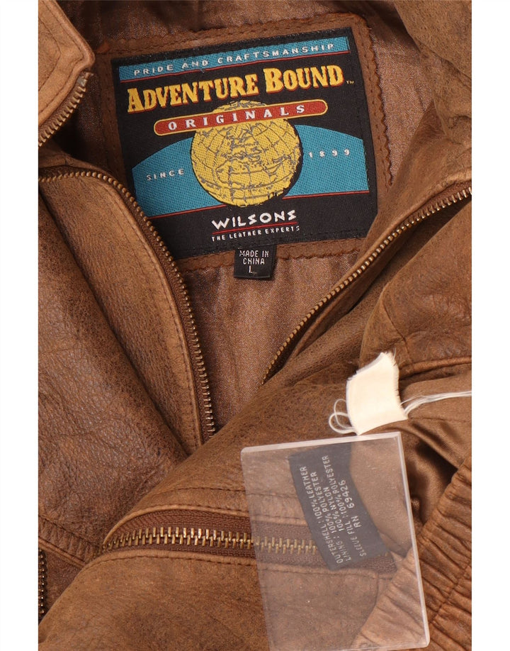 Ανδρικό Δερμάτινο Μπουφάν Wilsons UK 40 Large Brown Δερμάτινο