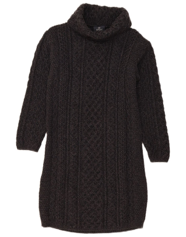 Γυναικείο μακρυμάνικο φόρεμα Aran Wollen Mills UK 14 Medium Grey