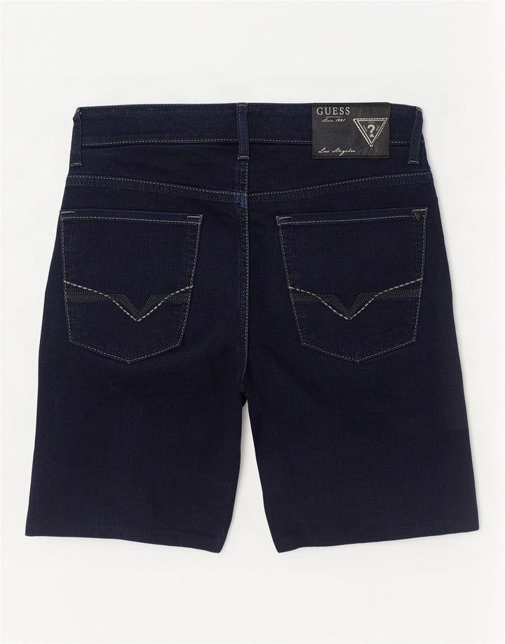 Ανδρικό τζιν σορτς Guess W33 Medium Navy Blue