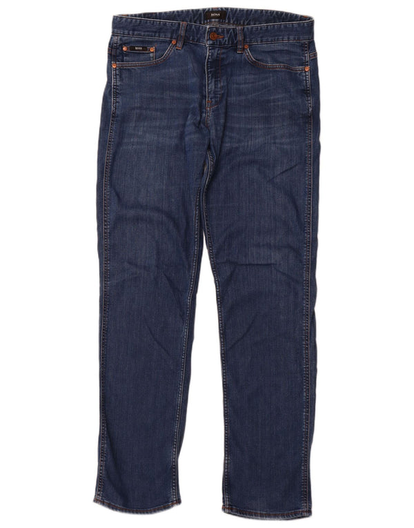 HUGO BOSS Womens Slim Jeans W33 L32 Blue Cotton