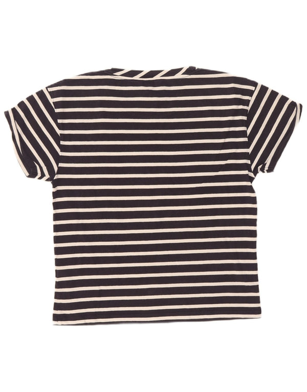 Tommy Hilfiger Γυναικείο T-Shirt Top UK 14 Medium Navy Blue ριγέ