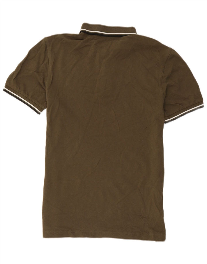Fred Perry Ανδρικό πουκάμισο πόλο από μεσαίο χακί βαμβακερό