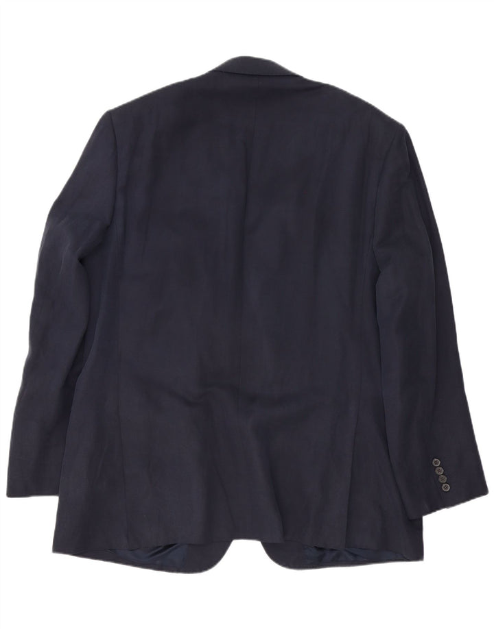 Marks & Spencer Ανδρικό σακάκι μπλέιζερ UK 46 XL Navy Blue Silk