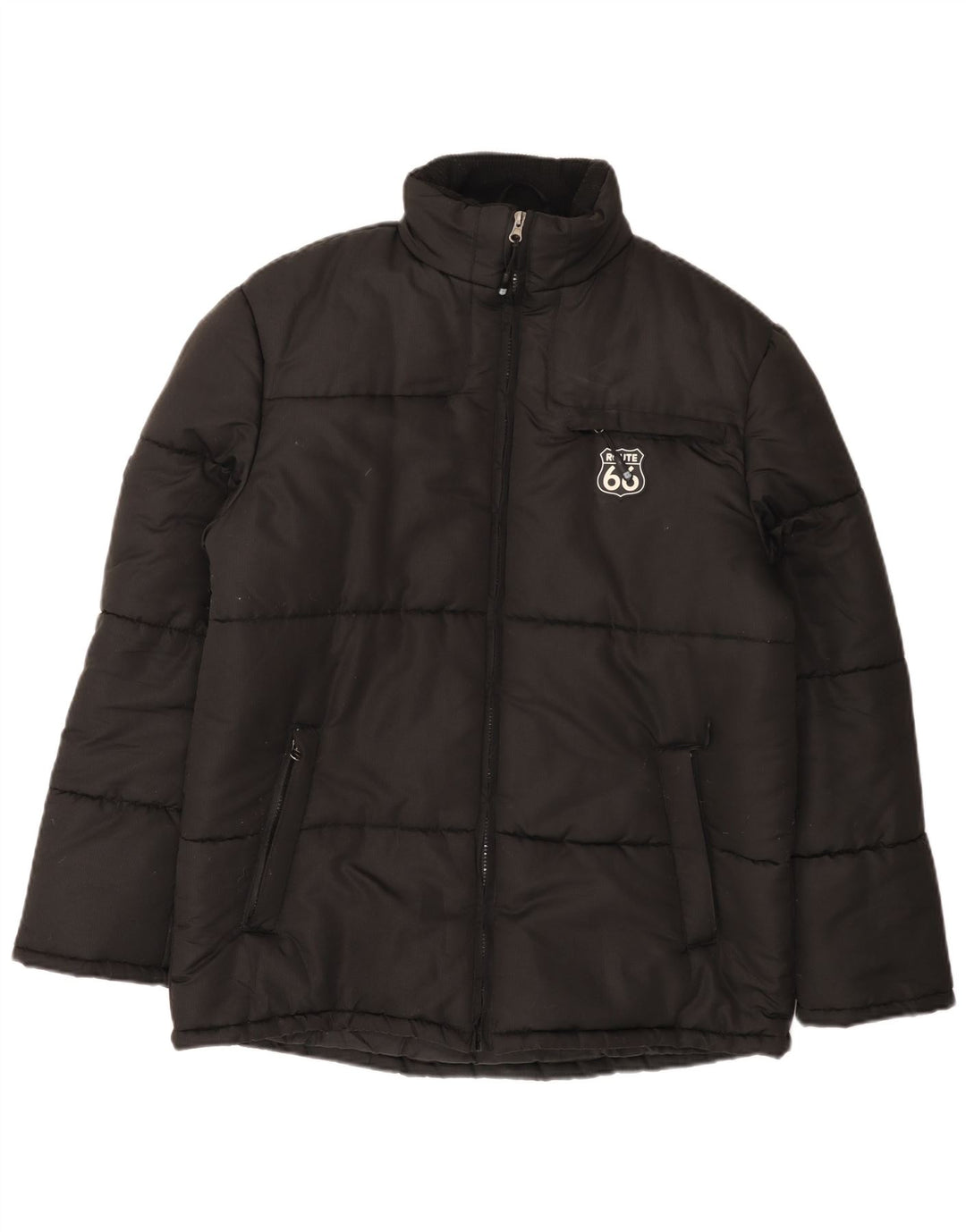 Route 66 Ανδρικό μπουφάν με επένδυση UK 38 Medium Black Polyester
