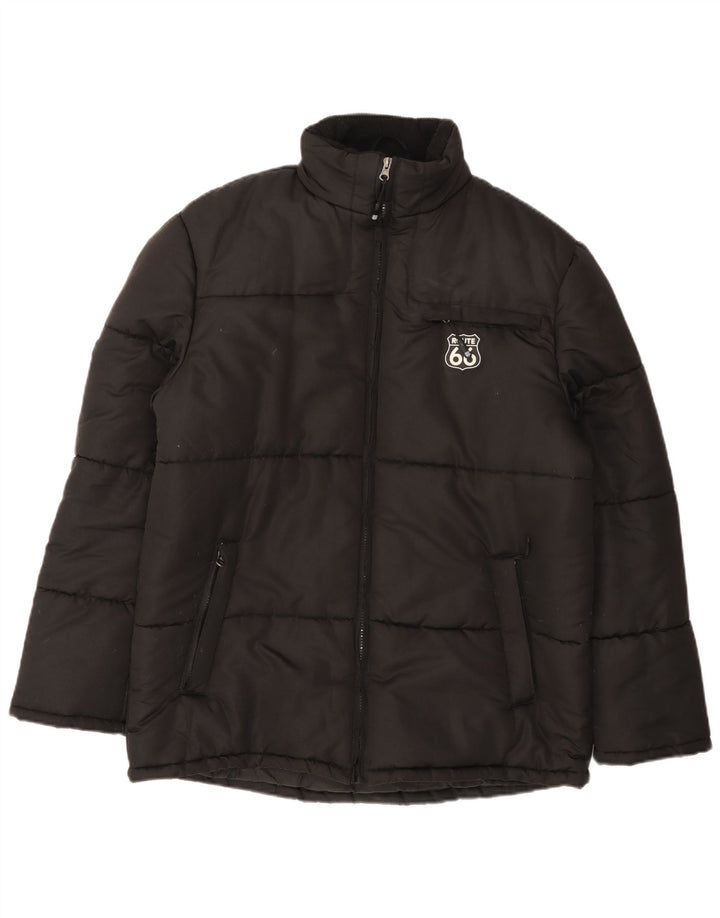 Route 66 Ανδρικό μπουφάν με επένδυση UK 38 Medium Black Polyester