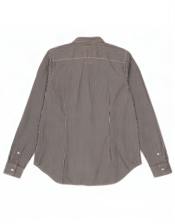 Ralph Lauren Γυναικείο Slim Fit πουκάμισο US 14 XL Καφέ βαμβακερό ρίγες