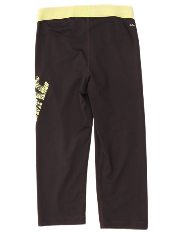 Γυναικεία κολάν Nike Dri Fit Capri Graphic UK 14 Medium Black Polyester