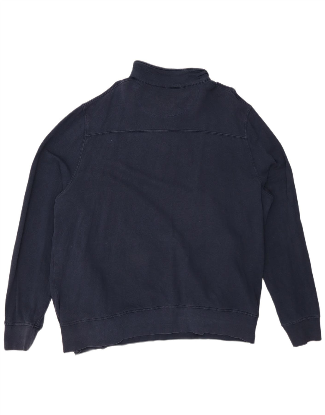 WHITE STUFF Ανδρικό φούτερ πόλο με λαιμόκοψη Jumper 2XL Navy Blue Cotton