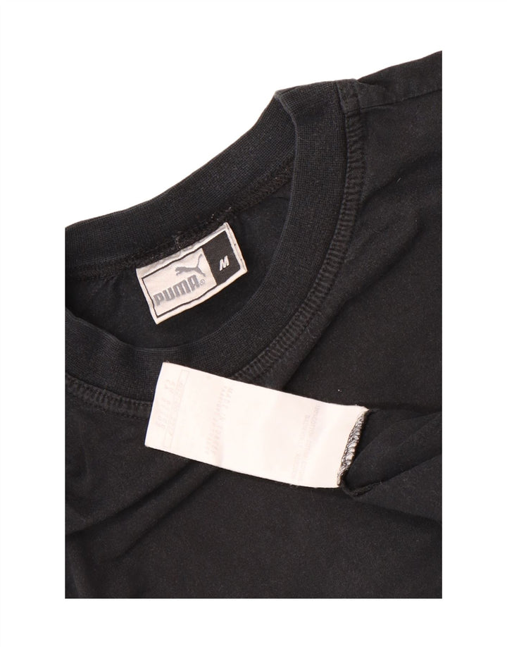 Ανδρικό T-Shirt Puma Τοπ μεσαίο μαύρο βαμβακερό