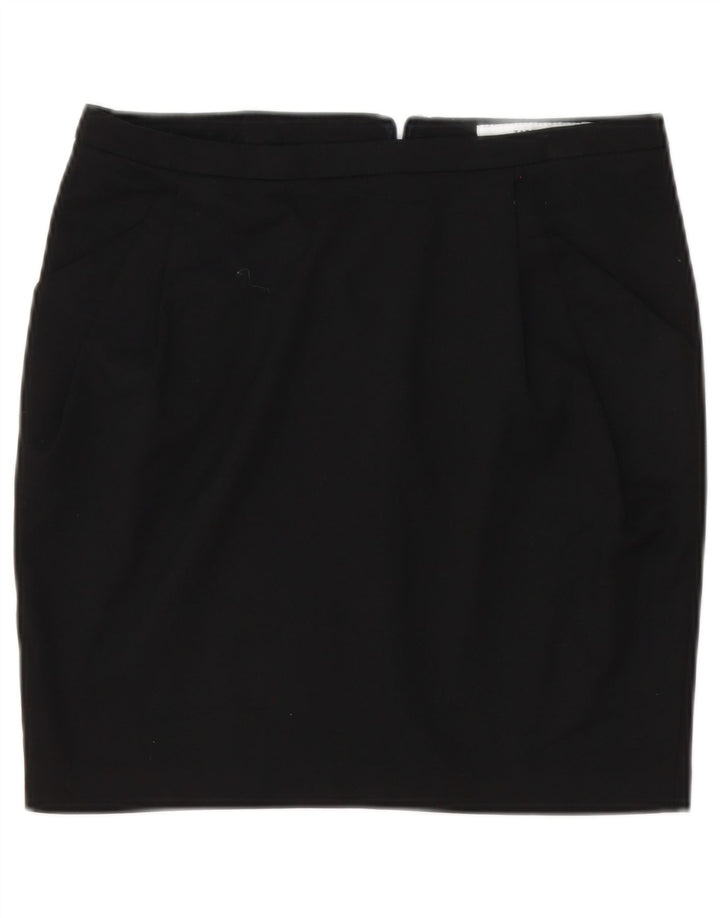 Zara Γυναικεία Pencil Φούστα Medium W28 Μαύρη