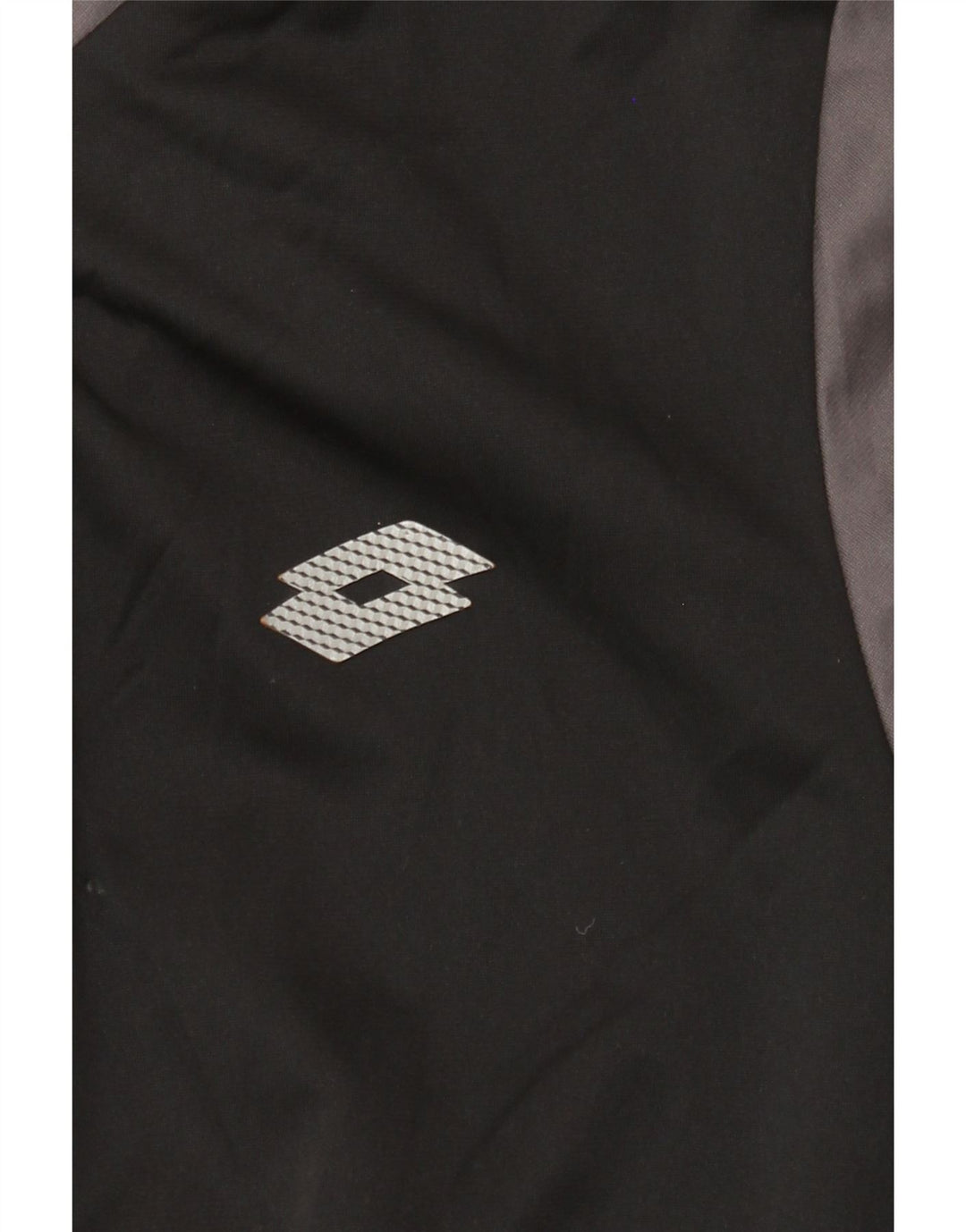 LOTTO Mens Tracksuit Top Jacket Small Black Colourblock