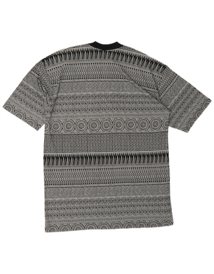 Ανδρικό μπλουζάκι με αφηρημένο μοτίβο Kenzo Top 2XL Γκρι γεωμετρικό βαμβακερό σχέδιο