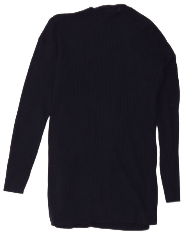 Marks & Spencer Γυναικείο πουλόβερ Longline Cardigan UK 14 Medium Navy Blue Cla