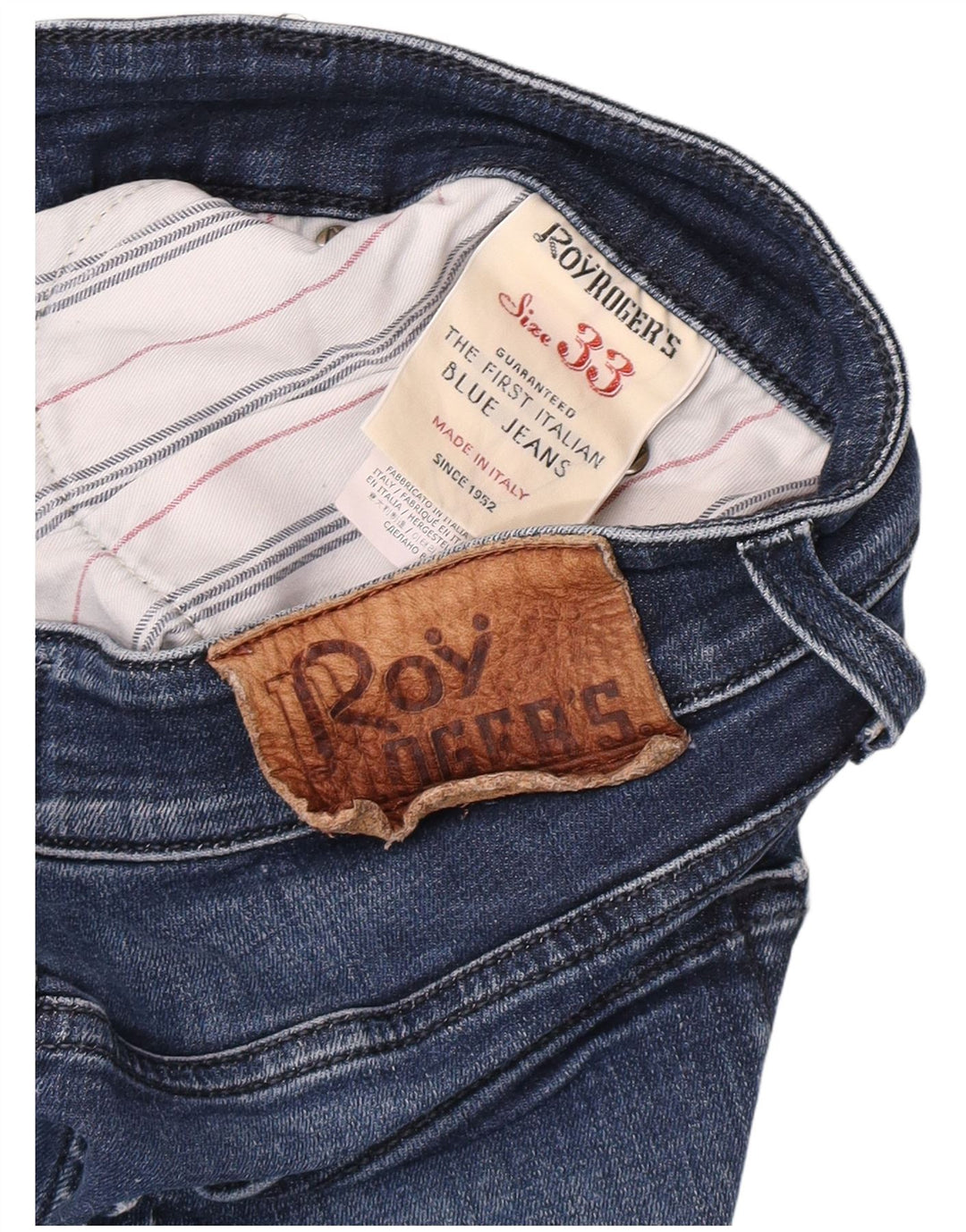 Roy Rogers Ανδρικό Slim Jeans W33 L28 Navy Blue Cotton