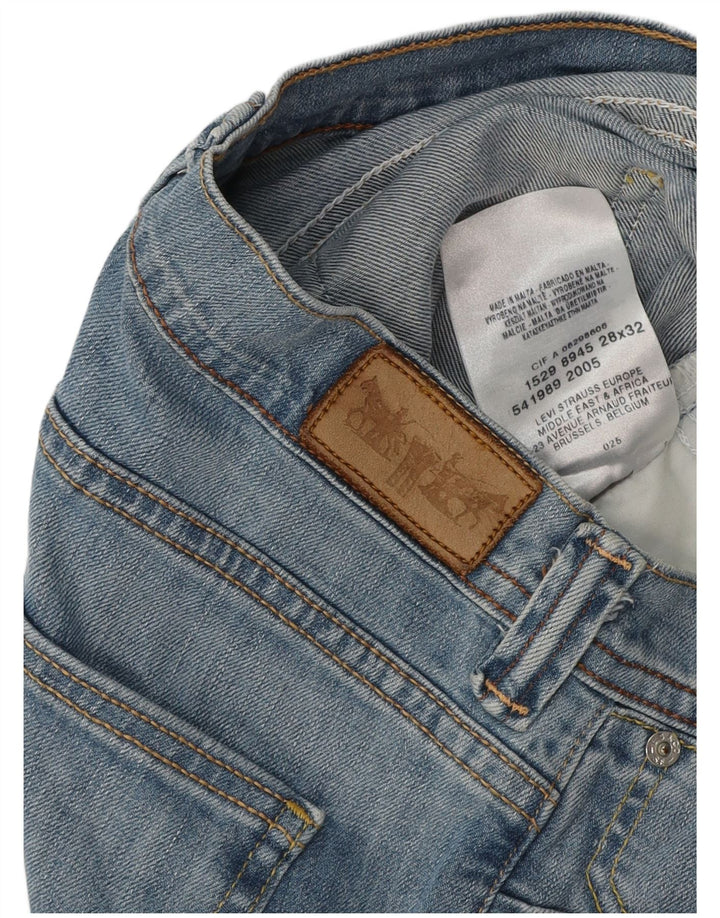 Γυναικείο τζιν σορτς LEVI'S W28 μεσαίο μπλε βαμβακερό