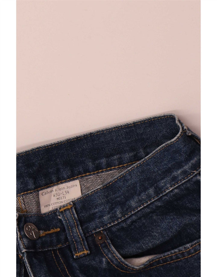 Γυναικείο τζιν σορτς Calvin Klein W30 μεσαίο μπλε βαμβακερό
