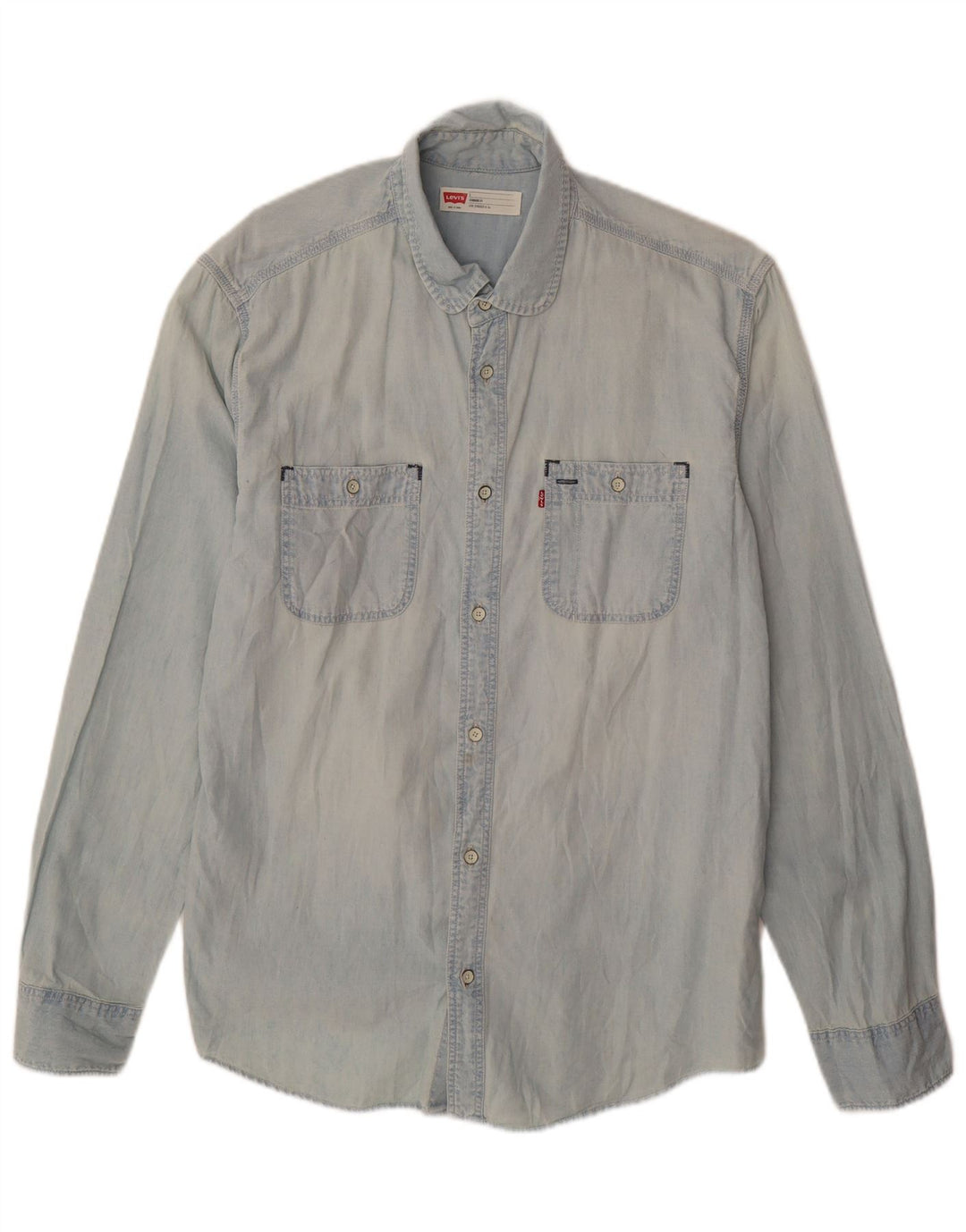 Ανδρικό τζιν πουκάμισο Levi's Standard Fit, μεγάλο μπλε βαμβακερό