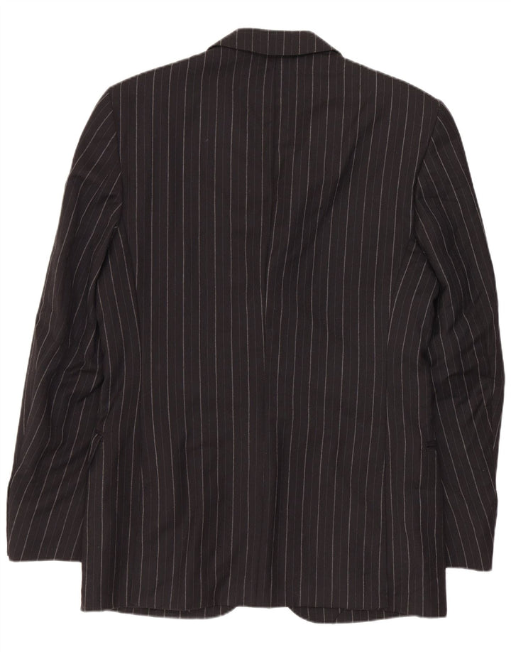 Zara Ανδρικό σακάκι μπλέιζερ με 2 κουμπιά EU 46 Μάλλινο μικρό μαύρο ρίγες