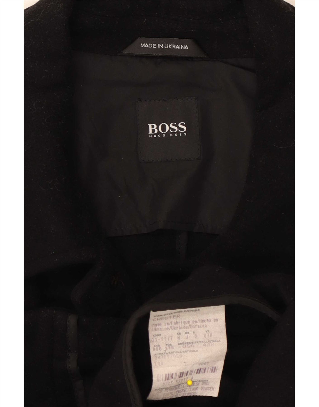 Ανδρικό τζάκετ Hugo Boss Utility EU 54 2XL Μαύρο Μάλλινο