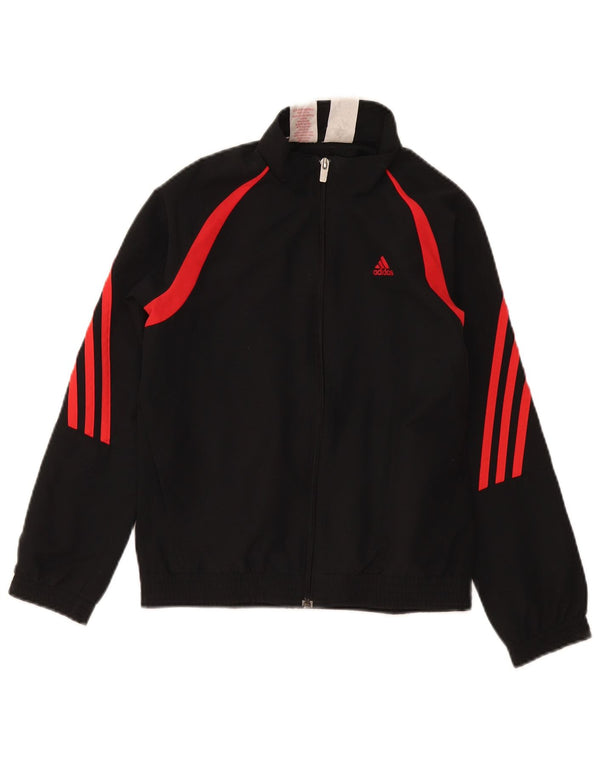 Adidas Boys Graphic αθλητική φόρμα Top Jacket 9-10 Years Black Colourblock