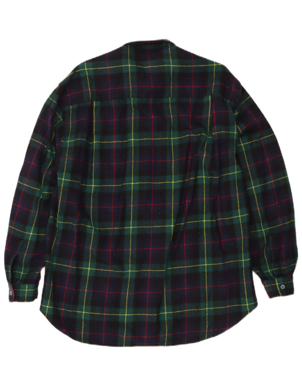 Vintage Ανδρικό Φανελένιο Πουκάμισο Μεγάλο Navy Blue Check