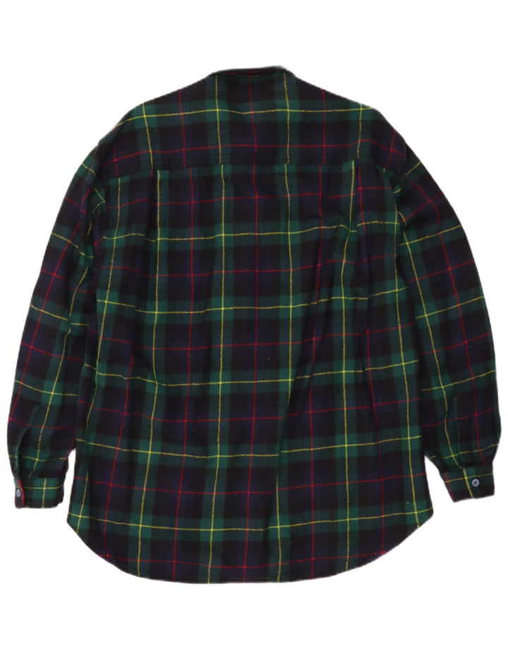 Vintage Ανδρικό Φανελένιο Πουκάμισο Μεγάλο Navy Blue Check