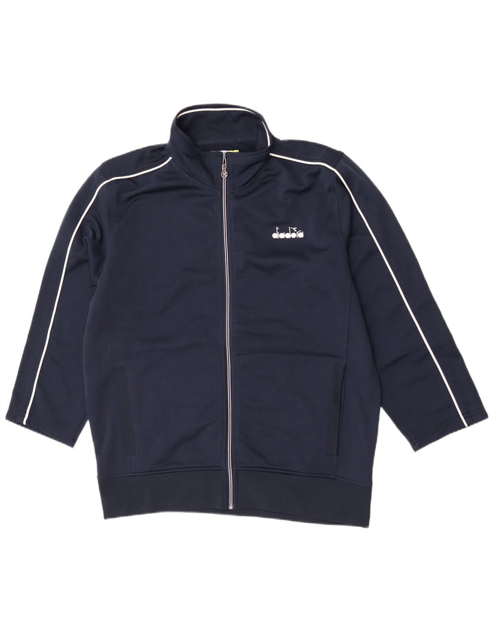 Ανδρική φόρμα Diadora Top Jacket Μεγάλο Navy Blue Polyester