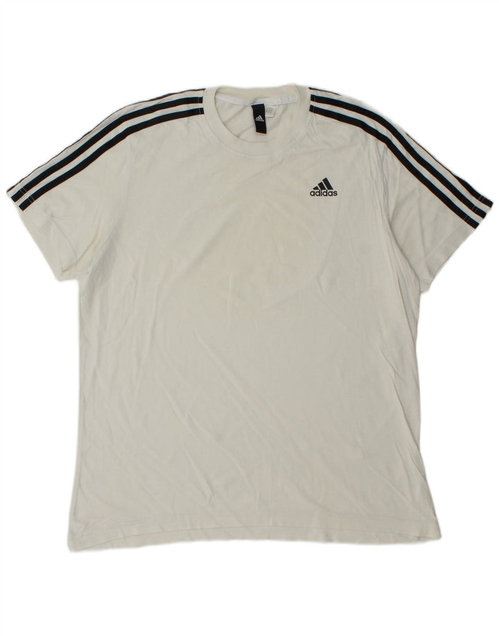 Ανδρικό T-Shirt ADIDAS Top Medium Λευκό