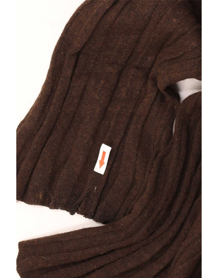 Zara γυναικείο πουλόβερ υπερμεγέθη Crew Neck Jumper UK 14 Μεσαίο καφέ πολυαμίδιο