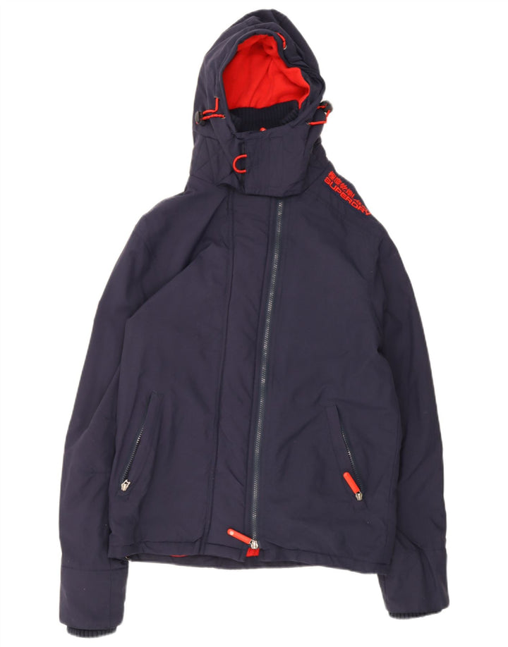 Ανδρικό τζάκετ αντιανεμικό γραφικό Superdry UK 36 Small Navy Blue