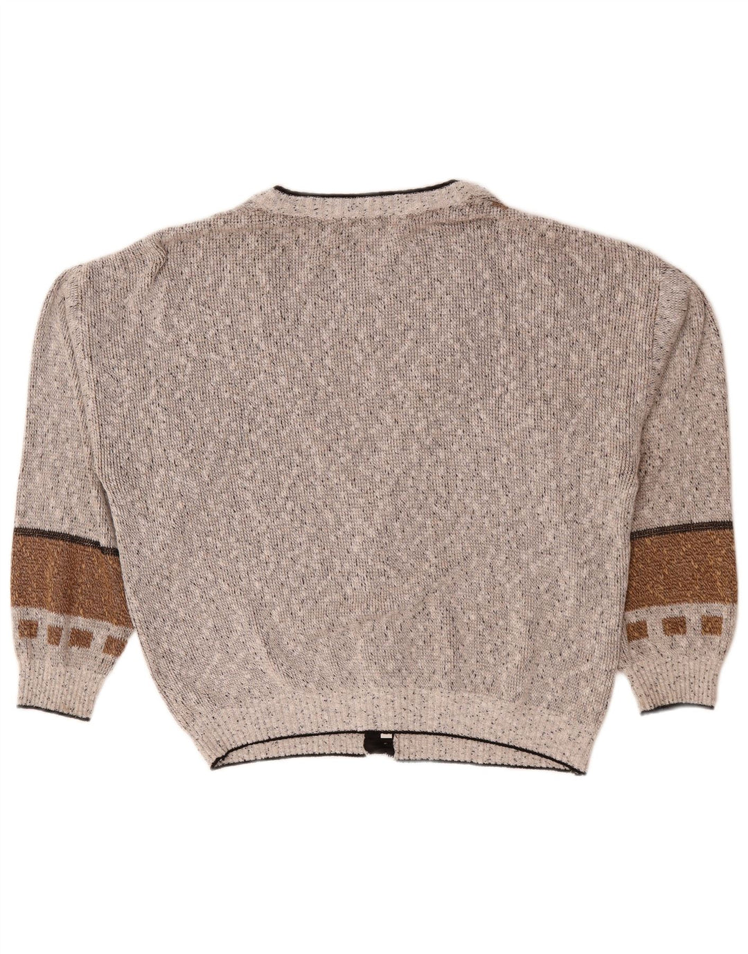 Ανδρικό πουλόβερ με ζακέτα Maria Jose XL Grey Colourblock