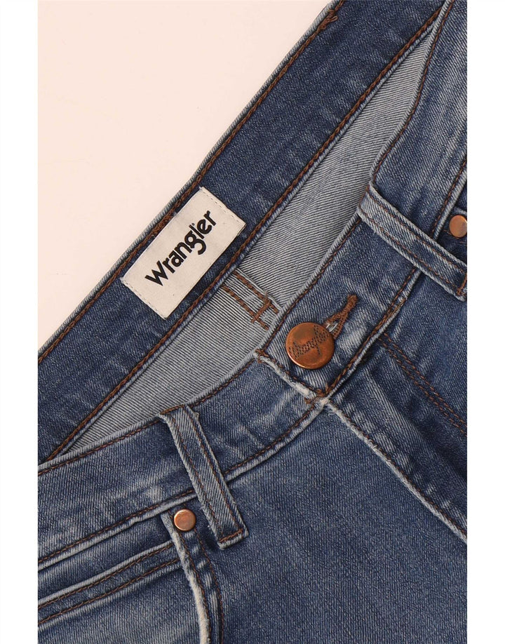 Ανδρικό τζιν Wrangler Distressed Straight W32 L30 Blue
