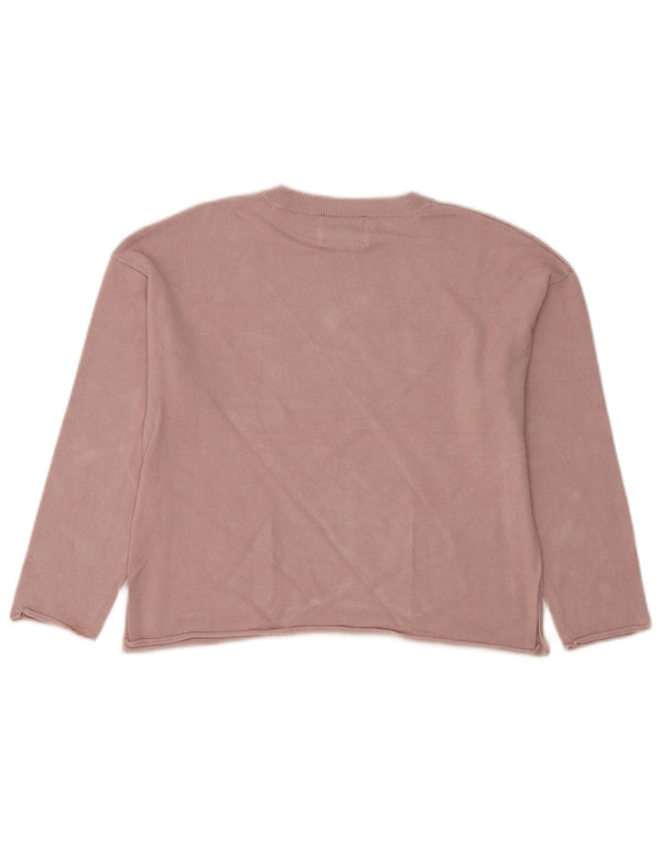 Zara Girls Crew Neck Jumper πουλόβερ 11-12 ετών Ροζ βισκόζη