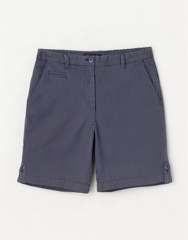 Marks & Spencer Γυναικείο σορτς Chino UK 12 Medium W30 Navy Blue Pinstripe
