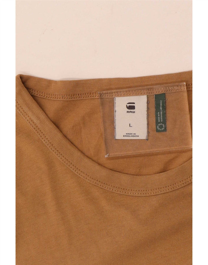 Ανδρικό γραφικό T-Shirt G-Star Top Larg Brown
