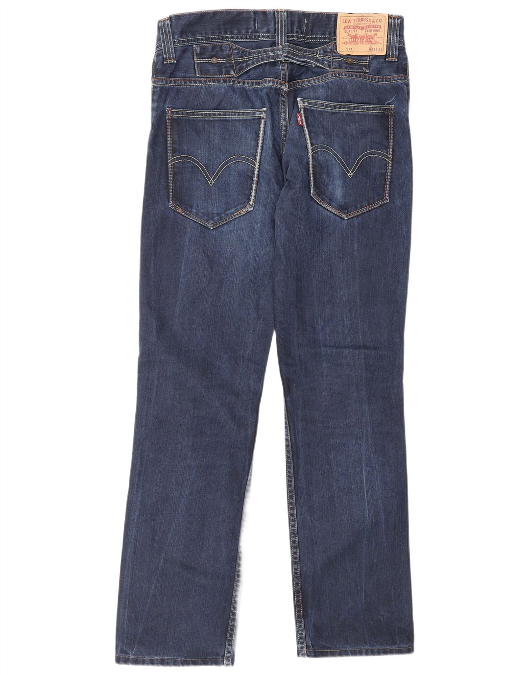 Levi's Mens 511 Slim Jeans W33 L34 Blue Cotton