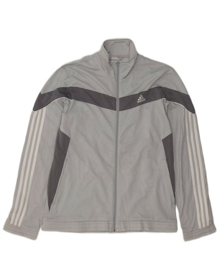 ADIDAS Mens Tracksuit Top Jacket Medium Blue Colourblock Polyester