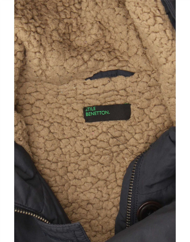 Γυναικείο μπουφάν Benetton Parka UK 14 Medium Navy Blue
