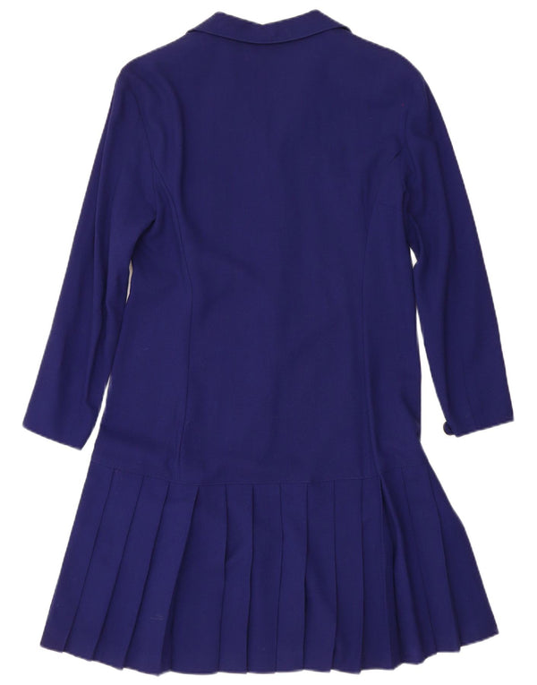 Amuleti Γυναικείο μακρυμάνικο φόρεμα A-Line UK 14 Large Navy Blue